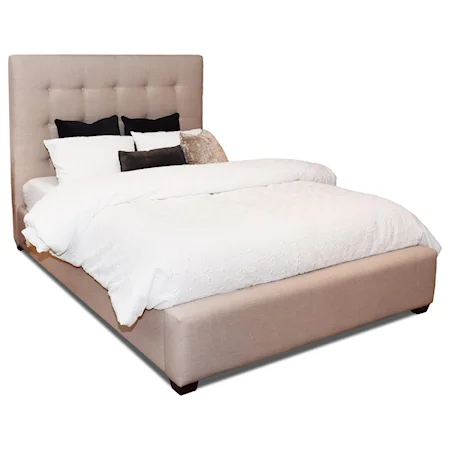 Michael Upholstered Bed - Queen Size